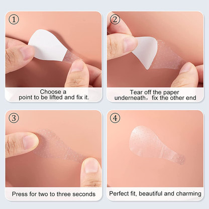 Wasserfeste unsichtbare Gesichtslift-Sticker