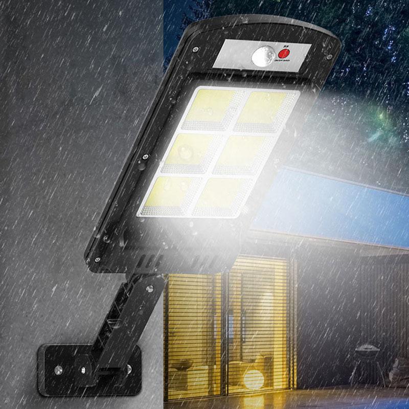 Vivolux | 200W Außen-Solar-LED-Lampe mit Fernbedienung, Bewegungs- und Dämmerungssensor