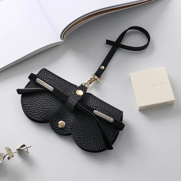 Vivolux | Weiche Leder-Sonnenbrillen-Tasche