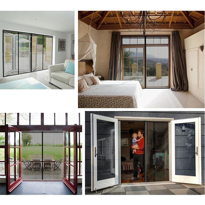 Vivolux | Magnetische Fliegengittertür mit Klettverschluss