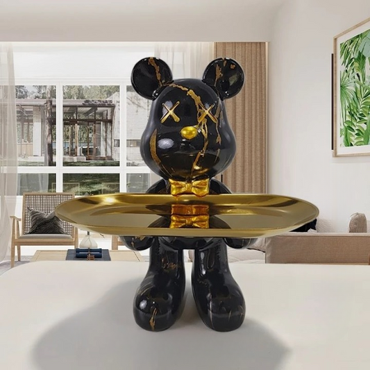 Vivolux | Bärenstatue mit Tablett