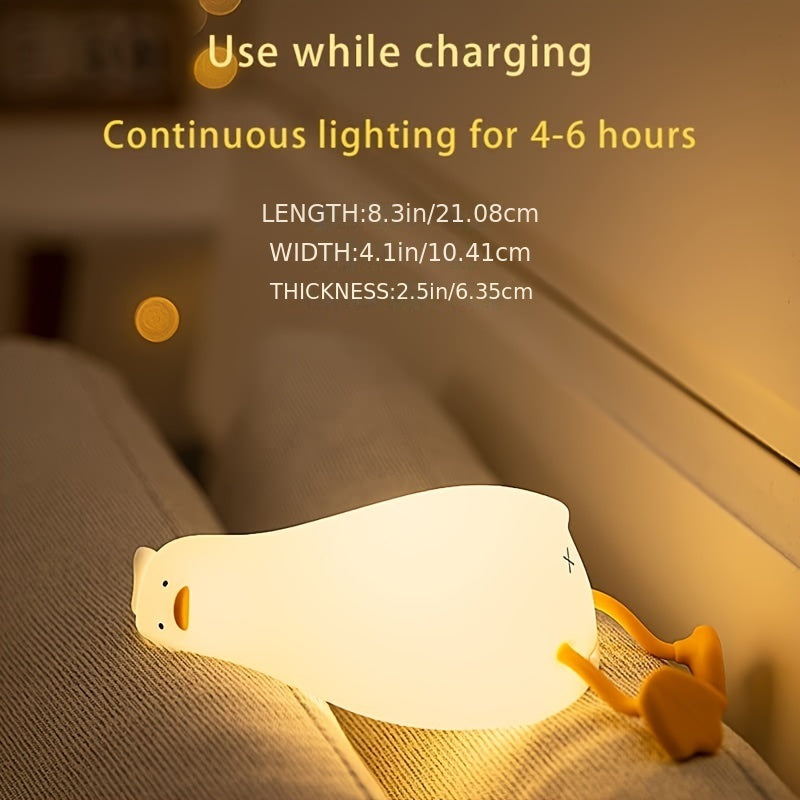 Vivolux | Sleeping Duck Lampe - Wiederaufladbare Dimmbare Silikon Nachtlicht