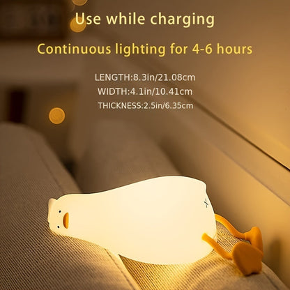 Vivolux | Sleeping Duck Lampe - Wiederaufladbare Dimmbare Silikon Nachtlicht