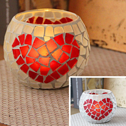 Vivolux | Europäischer Retro Glas Mosaik Teelichthalter