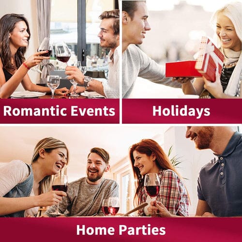 Vivolux | 9-teiliges Set: Korkenzieher-Set mit Korkenzieher, Folienabschneider, Thermometer, Stopfen und mehr