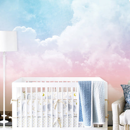 Vivolux | Ganze Wandmalerei für Kinderzimmer Himmel und Wolken Wandkunst helle Farbe für Wohnkultur