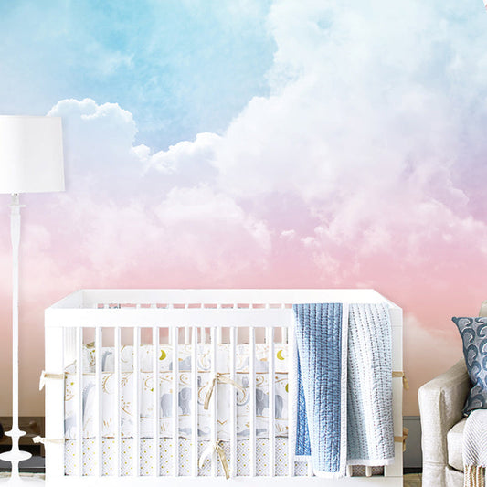 Vivolux | Ganze Wandmalerei für Kinderzimmer Himmel und Wolken Wandkunst helle Farbe für Wohnkultur