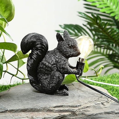 Vivolux | SquirrelBright Nordische Eichhörnchen Tischlampe | Designer-Deko | LED Stimmungslicht | Perfekt für Zuhause