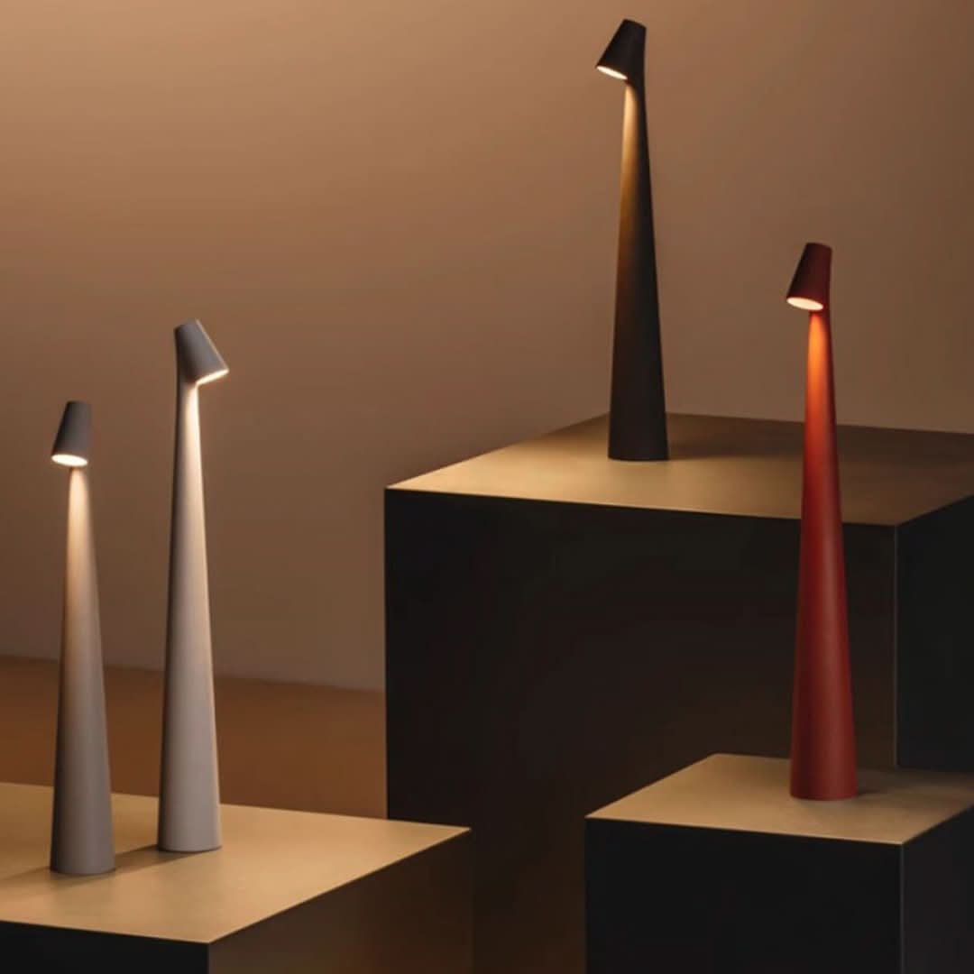 Vivolux | Nordic Minimalistisches Design Stimmungslicht | Kabellos | LED | Leselampe | Tischlampe
