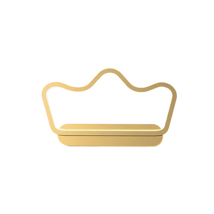 Vivolux | Iron Bear/Crown Frame Wandlamp Nordic Style LED Wandarmatuur in Zwart/Goud voor Kinderbedzijde