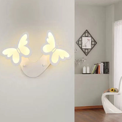 Vivolux | Witte Vlinder Wandlamp Hedendaagse Romantische Acryl Wandlamp voor Hal