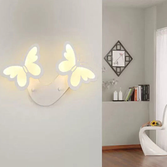 Vivolux | Witte Vlinder Wandlamp Hedendaagse Romantische Acryl Wandlamp voor Hal
