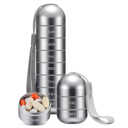 Vivolux | 7 Tage tragbare Pillendose für Reisen