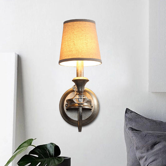 Vivolux | Verouderd Zilver Vaten Wandverlichting Idee Platteland Stoffen 1-Kops Slaapkamer Kaars Wandgemonteerde Lamp