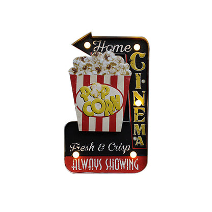 Vivolux | Bier/Auto/Anker Teeken Flush Wandlampe Moderne Metall Restaurant Batterie Betrieben LED Nachtlicht in Schwarz und Rot/Rosa/Blau und Gelb