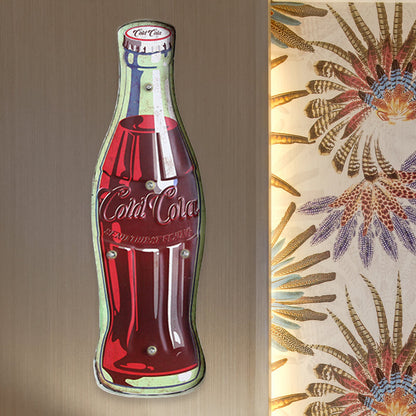 Vivolux | Soda Bottle Signboard Wandverlichting ideeën Vintage IJzer Rood LED Nachtlamp voor Winkel