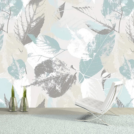 Vivolux | Tropical Leaf Texture Wallpaper for Living Room Scandinavian Wall Art, Custom Made