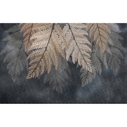 Vivolux | Tropisch Fern Muurbehang für Coffeeshop, Kaffee und Braun, Maßgeschneidert