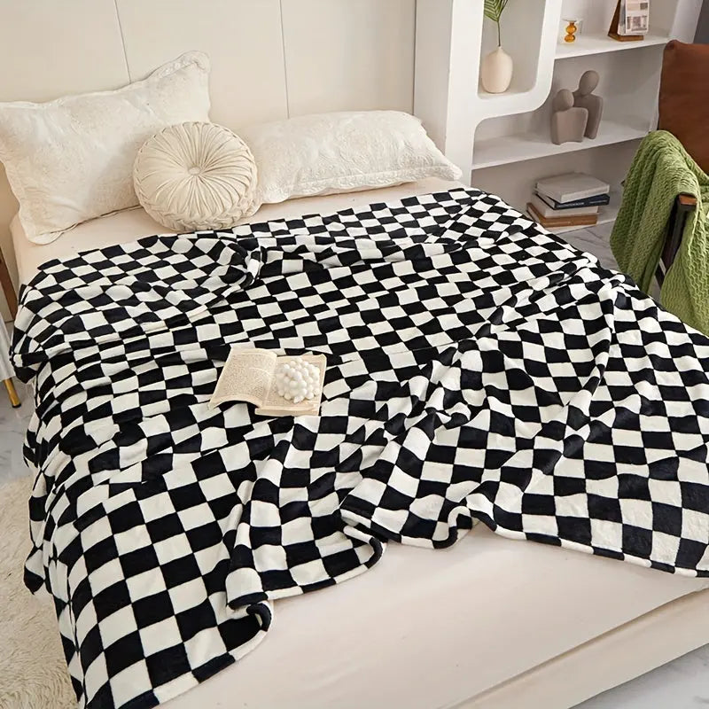 Vivolux | Klassische Karodecke – Weiche und Warme Decke für Sofa und Schlafzimmer