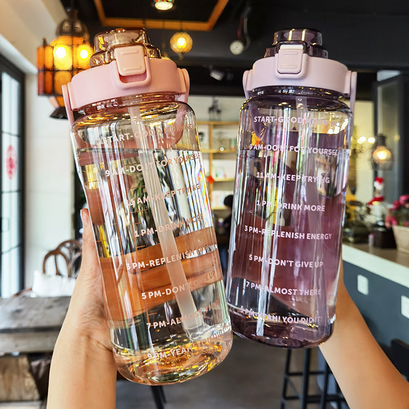 Vivolux | Großer Plastikbecher Tragbare Wasserflasche