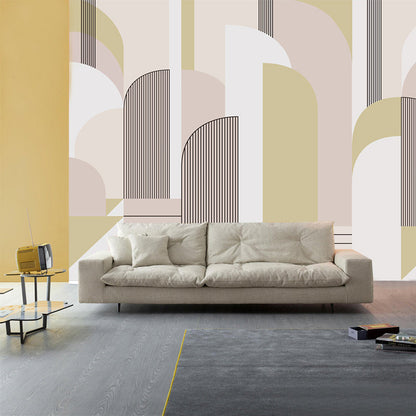 Vivolux | Illustratie Geometrieën Wandtapijt Decal Extra Groot Wandkunst voor Woonkamer, Op Maat Gemaakt