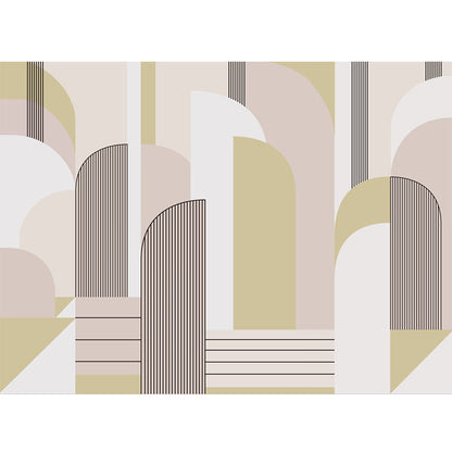 Vivolux | Illustratie Geometrieën Wandtapijt Decal Extra Groot Wandkunst voor Woonkamer, Op Maat Gemaakt