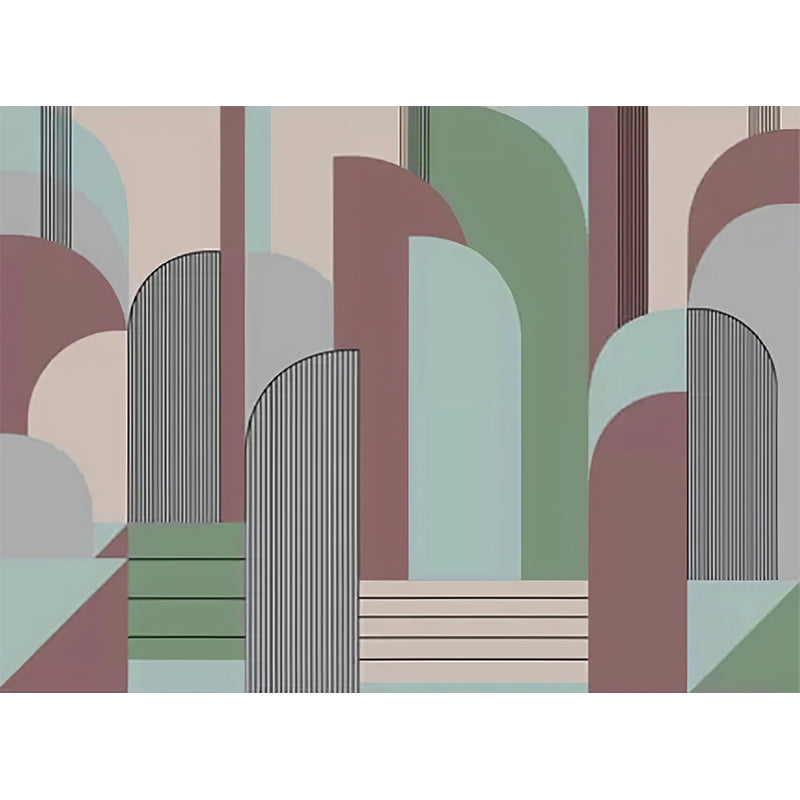 Vivolux | Illustratie Geometrieën Wandtapijt Decal Extra Groot Wandkunst voor Woonkamer, Op Maat Gemaakt