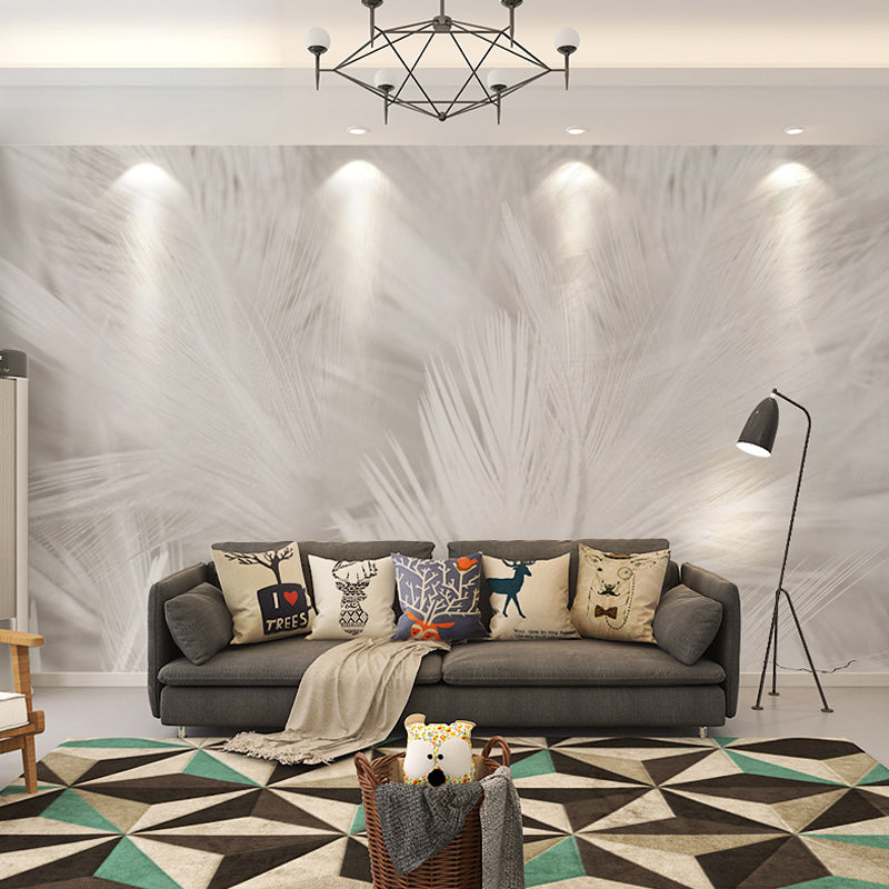 Vivolux | Fotografie Veer Muurdecoratie Decal für Akzentwand in Einem Weiß, Personalisierte Größe Verfügbar