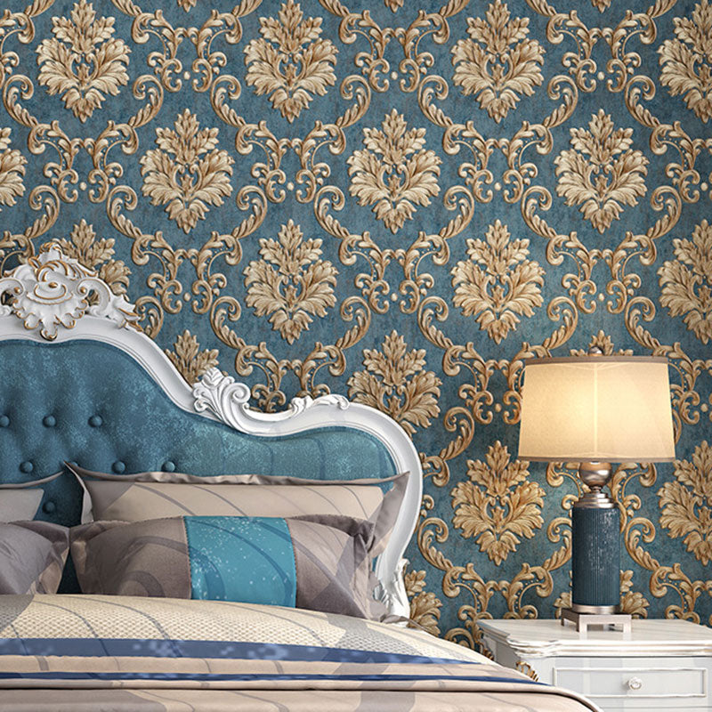 Vivolux | Neutrale Farbe Damastdesign Tapete Wasserabweisende Wandverkleidung, 33 Fuß x 20,5 Zoll