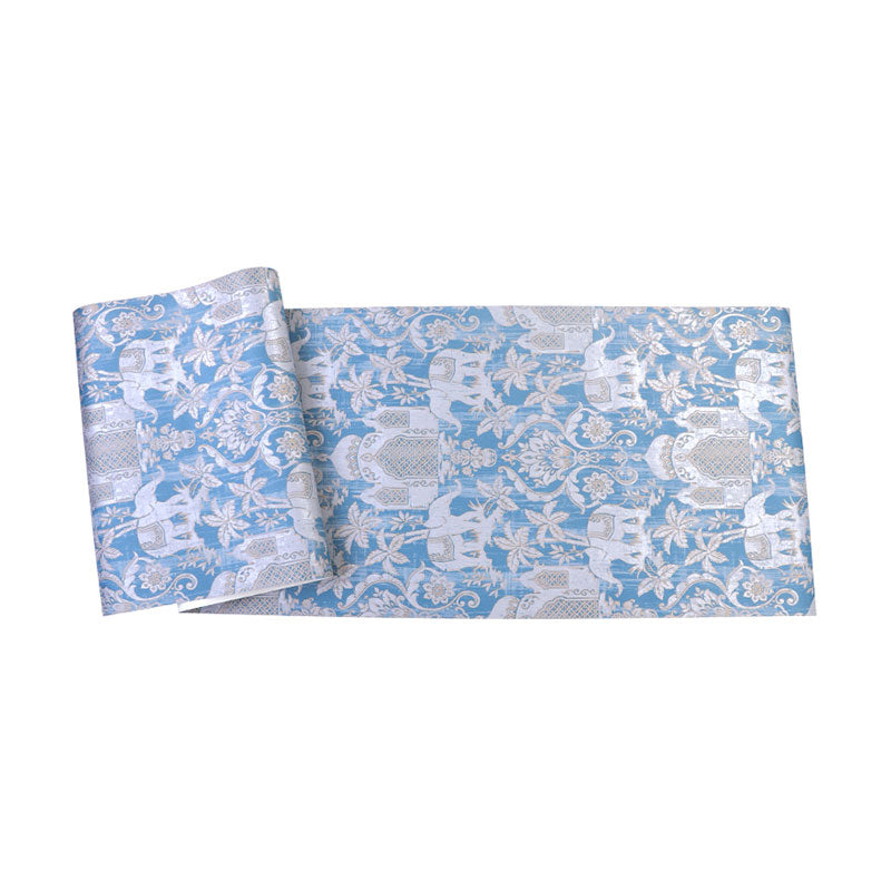 Vivolux | Elefant und Gebäude Tapetenrolle Vinyl Wandkunst für Themen Schlafzimmer, 20,5"W x 33'L