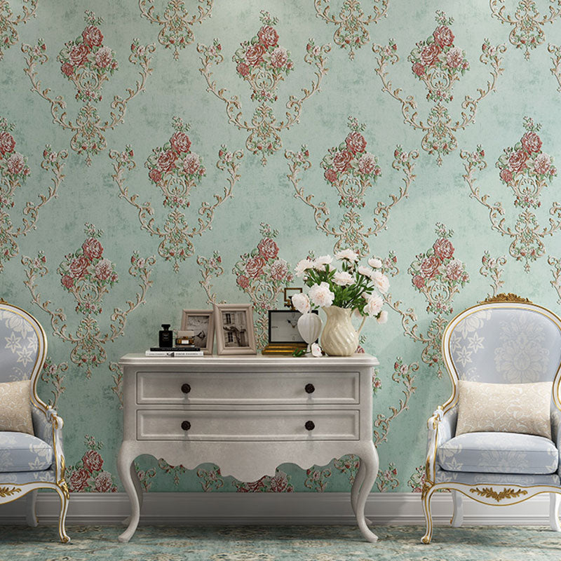 Vivolux | Blühende Blumen Wandkunst Unpasted Tapetenrolle für Esszimmer Dekor, 20,5" x 33'