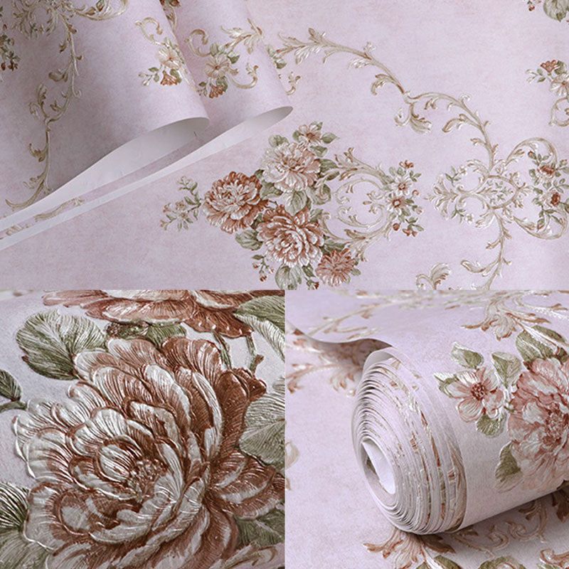 Vivolux | Blühende Blumen Wandkunst Unpasted Tapetenrolle für Esszimmer Dekor, 20,5" x 33'