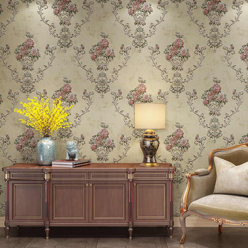 Vivolux | Blühende Blumen Wandkunst Unpasted Tapetenrolle für Esszimmer Dekor, 20,5" x 33'