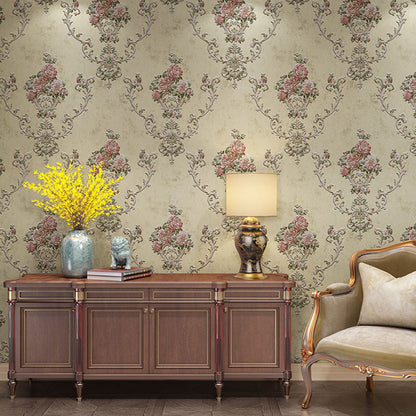 Vivolux | Blühende Blumen Wandkunst Unpasted Tapetenrolle für Esszimmer Dekor, 20,5" x 33'