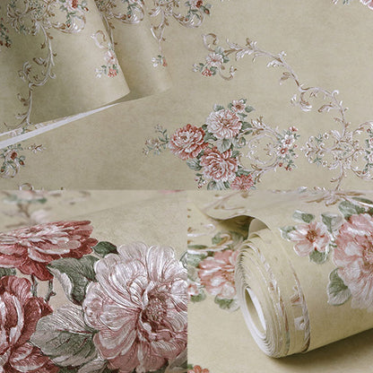 Vivolux | Blühende Blumen Wandkunst Unpasted Tapetenrolle für Esszimmer Dekor, 20,5" x 33'