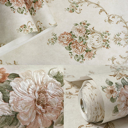 Vivolux | Blühende Blumen Wandkunst Unpasted Tapetenrolle für Esszimmer Dekor, 20,5" x 33'