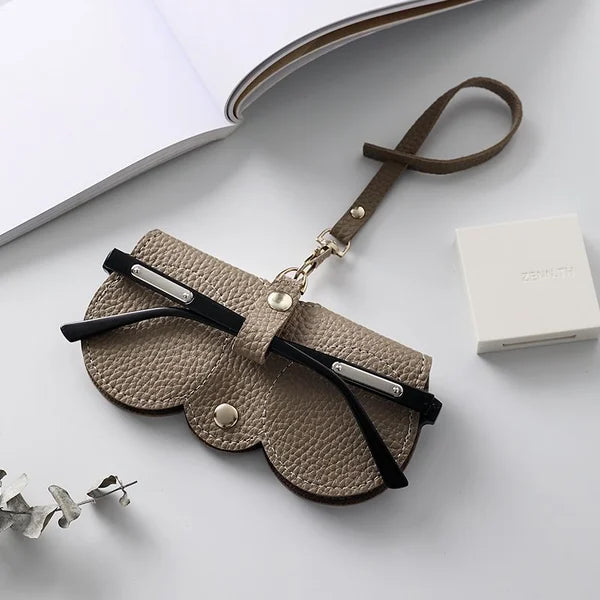Vivolux | Weiche Leder-Sonnenbrillen-Tasche