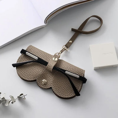 Vivolux | Weiche Leder-Sonnenbrillen-Tasche