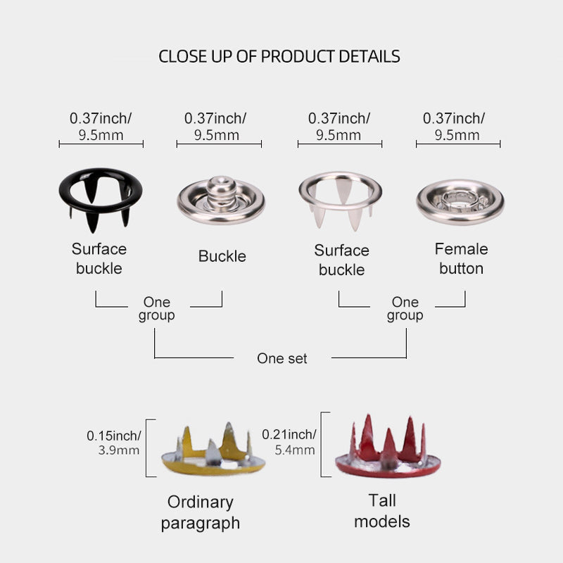 Vivolux | Metall Druckknöpfe Kit