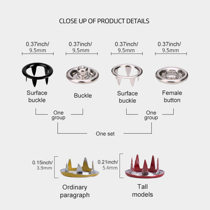 Vivolux | Metall Druckknöpfe Kit