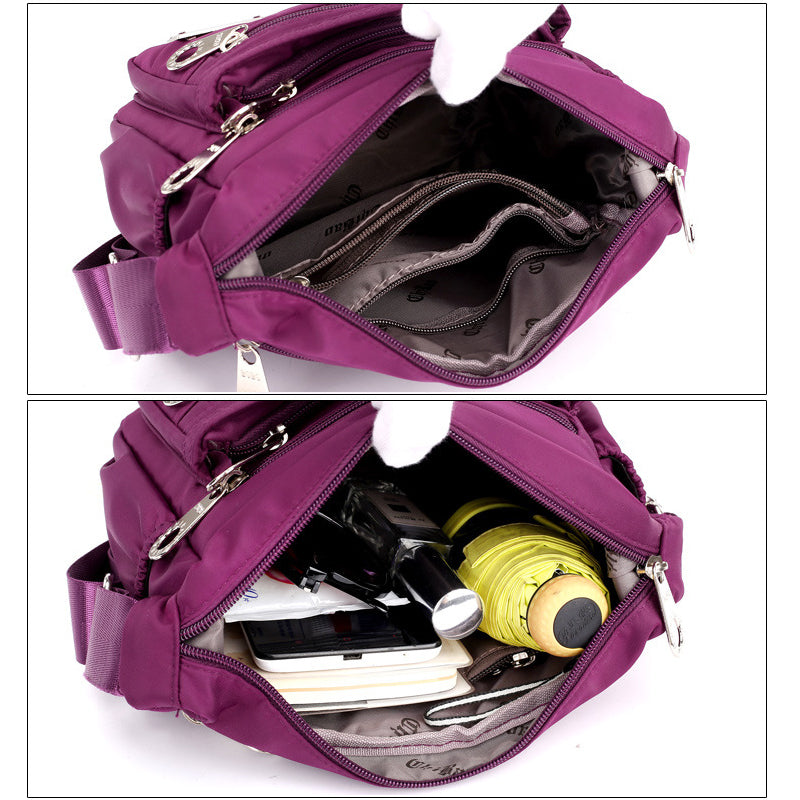 Vivolux | Damen Mehrschichtige Nylon Umhängetasche