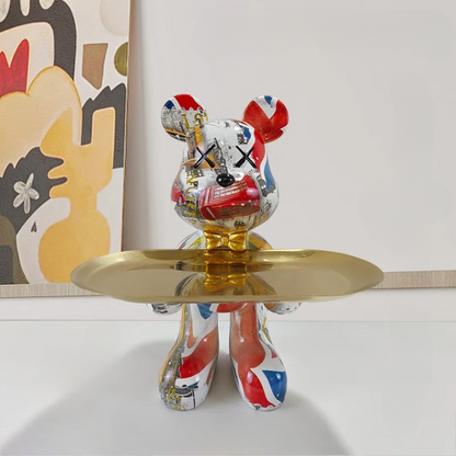 Vivolux | Bärenstatue mit Tablett