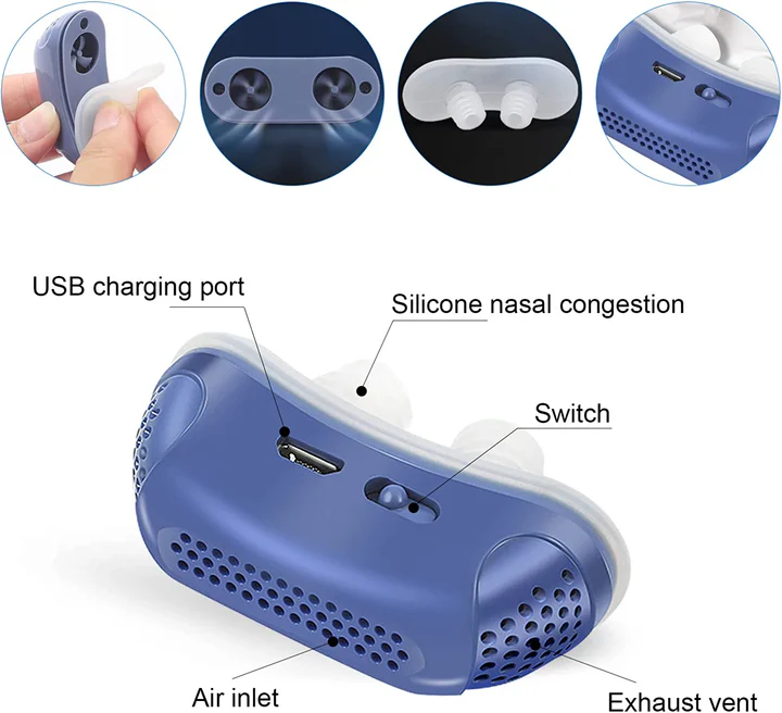 Micro CPAP Schlafapnoe-Maschine für Reisen & Anti-Schnarchen - CPAP-Alternative