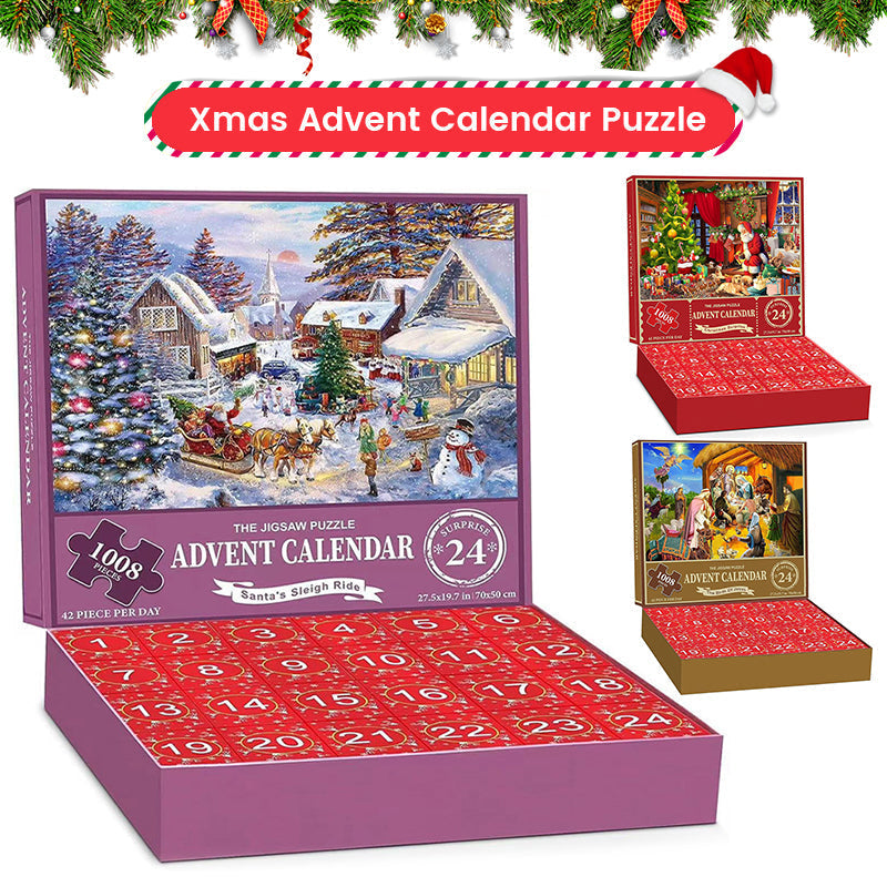 Vivolux | 1000PCS Weihnachten Puzzle Adventskalender - Weihnachtsgeschenk
