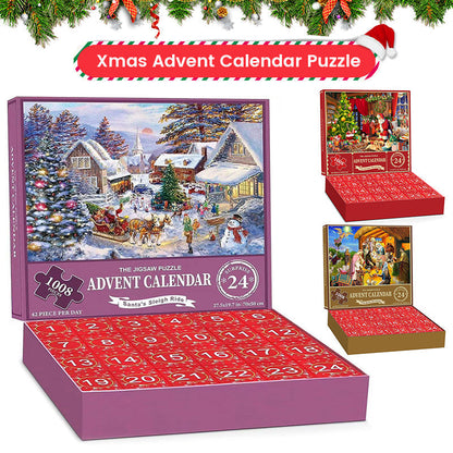 Vivolux | 1000PCS Weihnachten Puzzle Adventskalender - Weihnachtsgeschenk