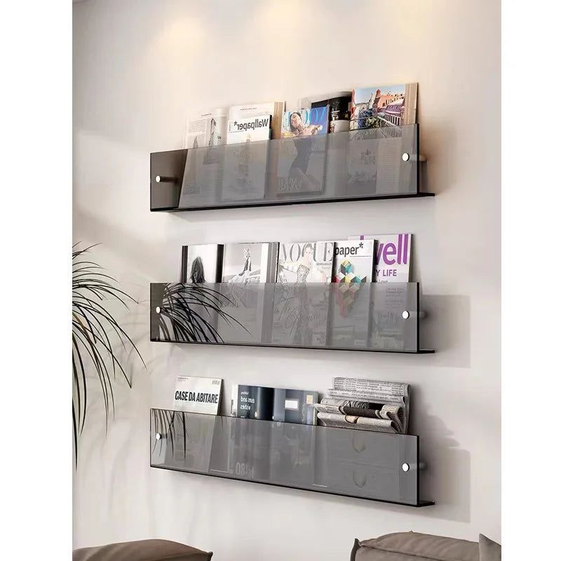 Vivolux | ClearLine – Stilvolle Acryl Wandregal für Zeitschriften