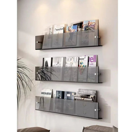 Vivolux | ClearLine – Stilvolle Acryl Wandregal für Zeitschriften