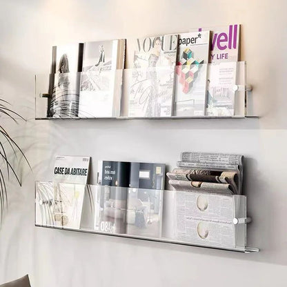 Vivolux | ClearLine – Stilvolle Acryl Wandregal für Zeitschriften