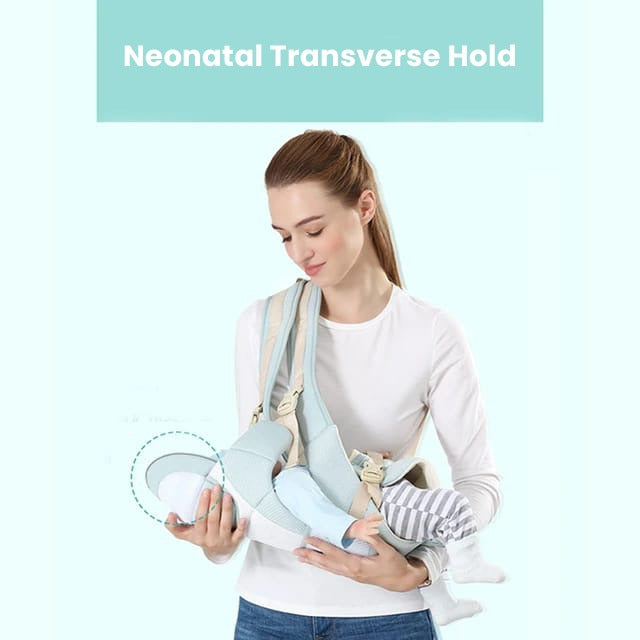 Vivolux | All-Position Babytrage - Hüftsitz Säugling Kleinkind Rucksack mit Kanguru Wickeltrage