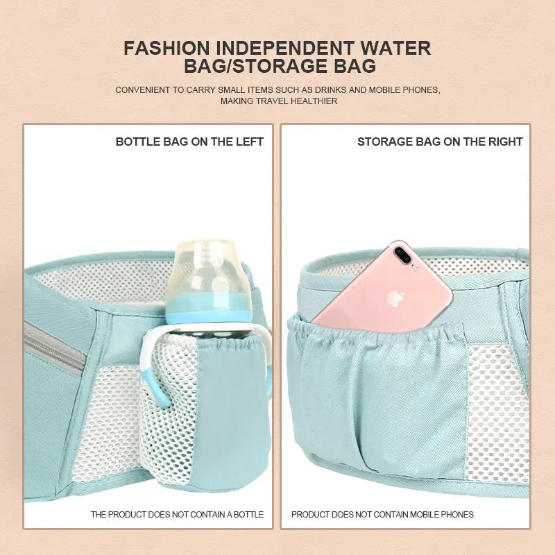 Vivolux | All-Position Babytrage - Hüftsitz Säugling Kleinkind Rucksack mit Kanguru Wickeltrage